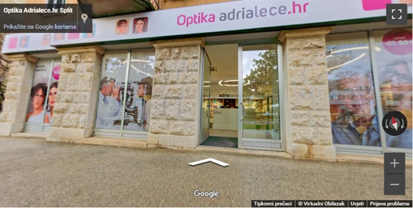 Optika Adrialece Split - Google Street View