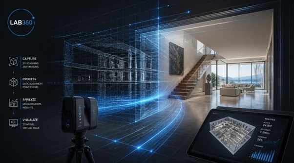 LAB360 Zapisi - vizualni prikaz arhitektonske strukture virtualnih &scaron;etnji i analitike digitalnog iskustva prostora