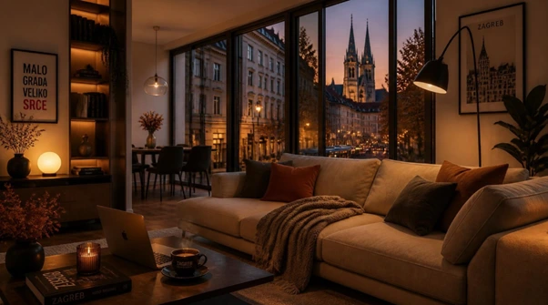 Sezonsko uređenje interijera apartmana u Zagrebu za prilagodbu različitim vrstama gostiju