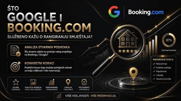 Jasno razdvojeno &scaron;to Google/Booking.com stvarno kažu vs. nepotvrđene statistike koje kruže internetom